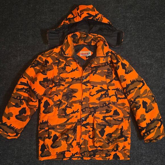 Other Other - Vintage 90s Winchester Orange and black camo jacket. Mens L